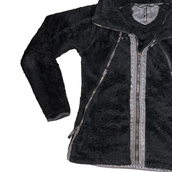 Kuhl Flight Fuzzy Black Hooded Flight Jacket Womens Size Small - Picture 5 of 10